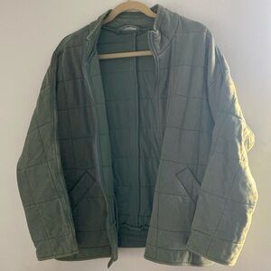 Green Quilted Jacket
